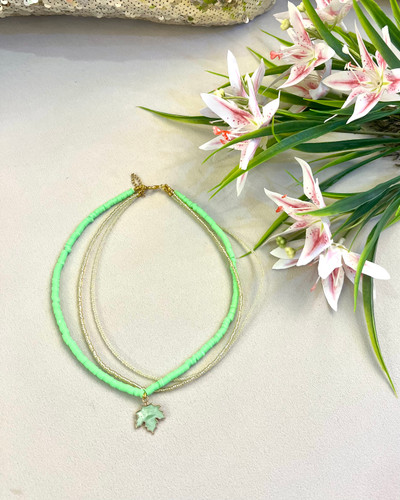 گردنبند سه تایی برگ🌱